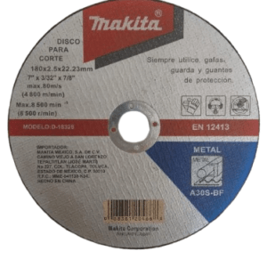 DISCO DE CORTE PARA METAL DE 7"