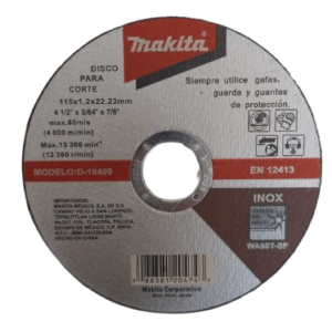 DISCO DE CORTE PARA INOXIDABLE DE 4 1/2"